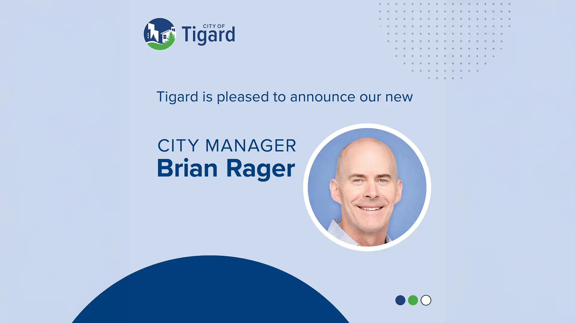 Tigard announces Brian Rager as new City Manager 